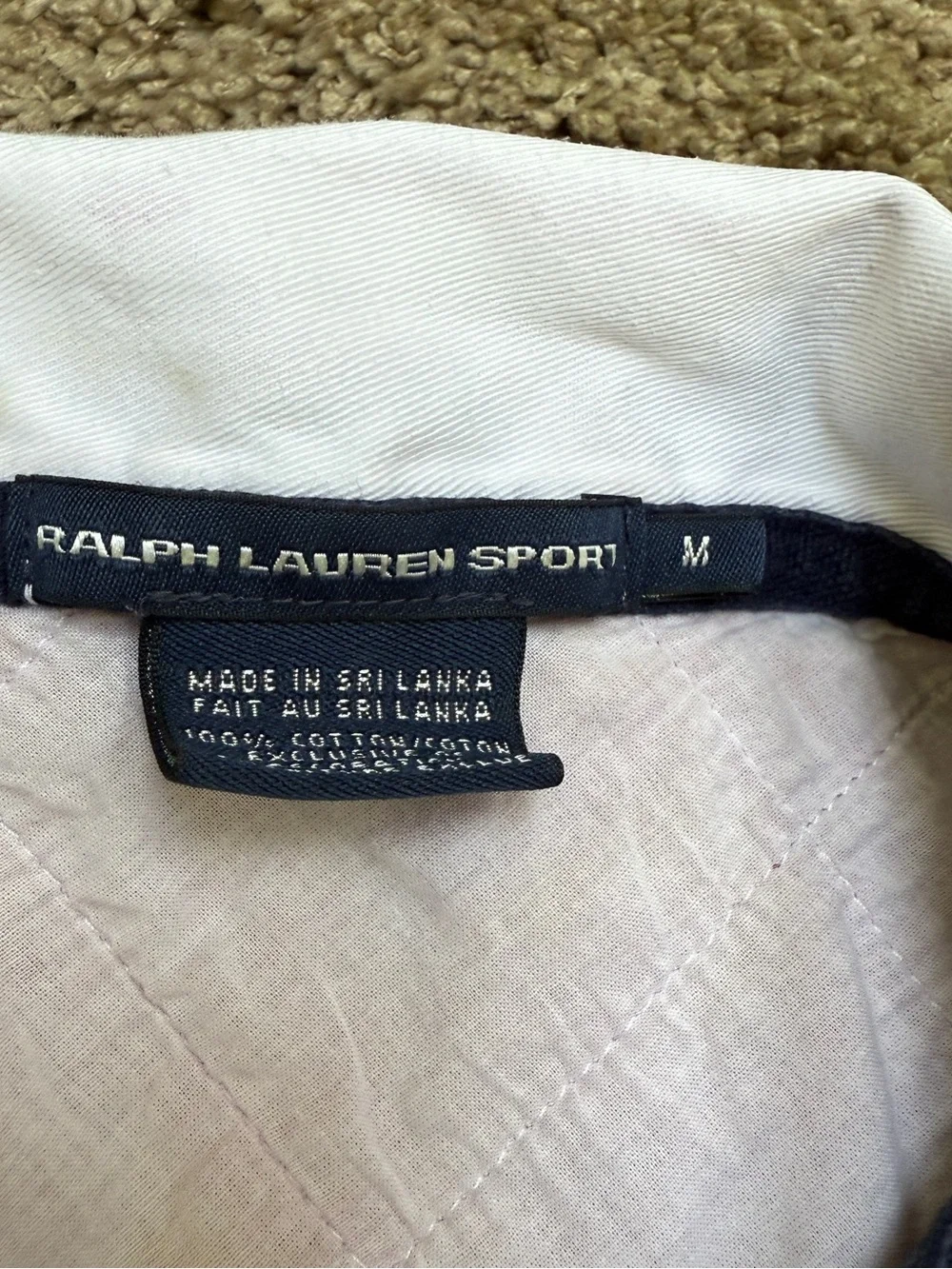 Ralph Lauren Sport Striped Rugby Shirt in White & Berry